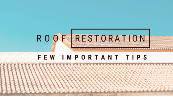 roof restoration south Australia